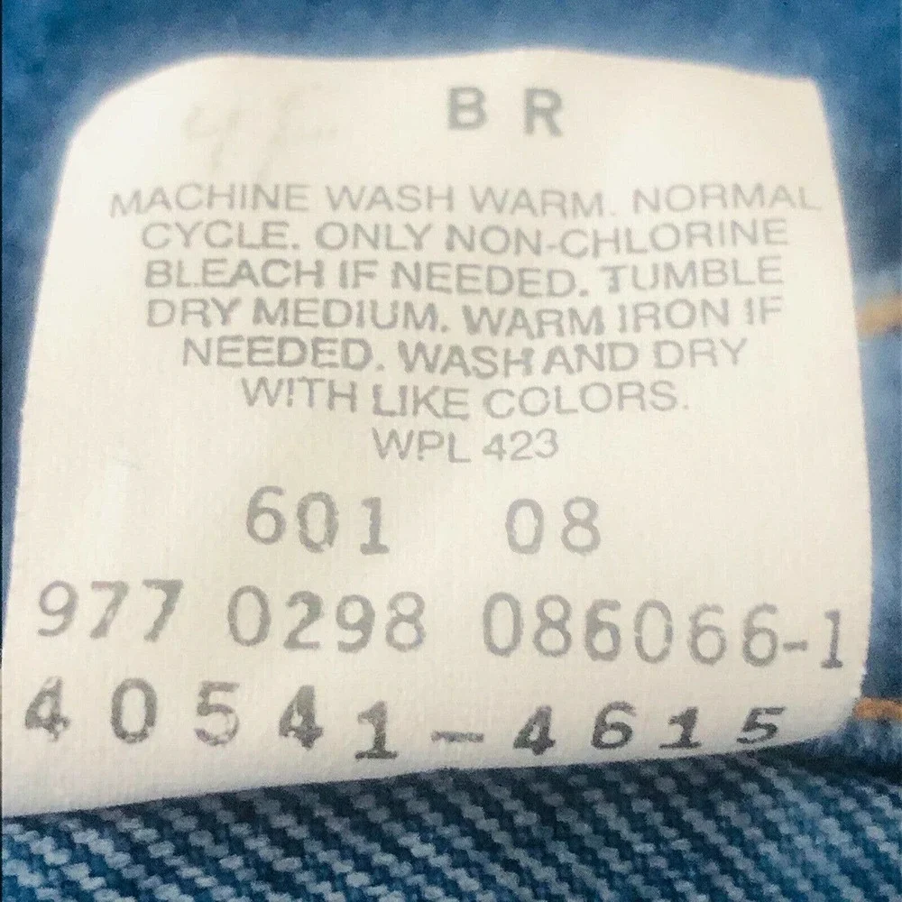 Vintage Levi’s Size W42 L 30 Orange Tab 40541-4615 Excellent Condition - Picture 6 of 10